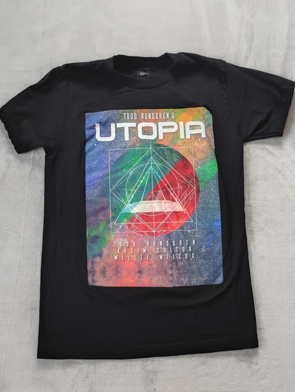 The Thread Shop Todd Rundgren's Utopia Concert Tour Black T-Shirt Size Small